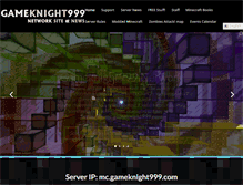 Tablet Screenshot of gameknight999.com